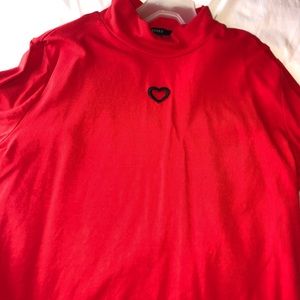 Red long sleeve shirt